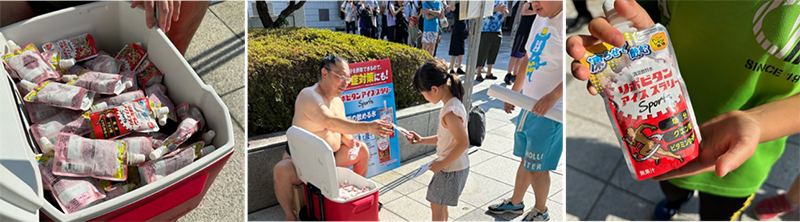 「令和六年 第十四回 夏休み‼ 相撲健康体操 in 国技館」にて、リポビタンアイススラリー Sportsをお配りします！