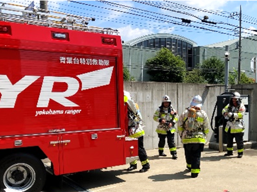 熱中症対策に関する横浜市消防局との実証実験