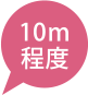 10m程度